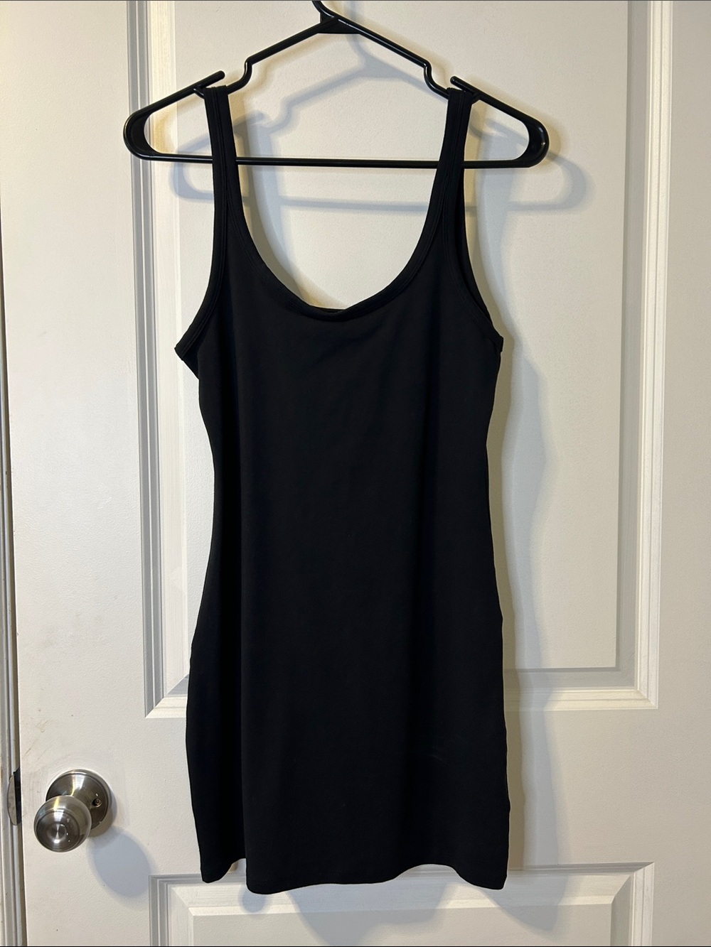 Pull&Bear Black Scoop Neck Tank Mini Dress